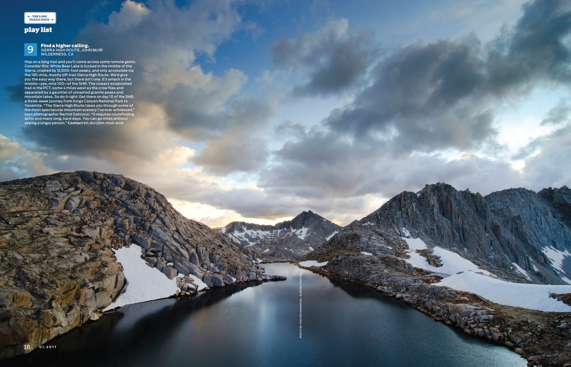 Backpacker Magazine - The Sierra High Route, California