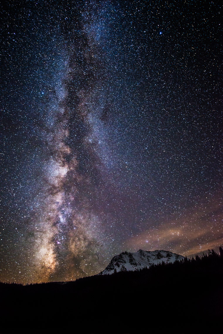 Milky Way over Lassen Peak - Lassen Volcanic National Park